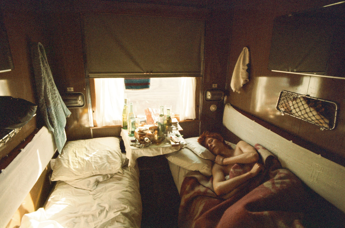 David Bowie After Long Drinking Sessions on the Train, 1973
