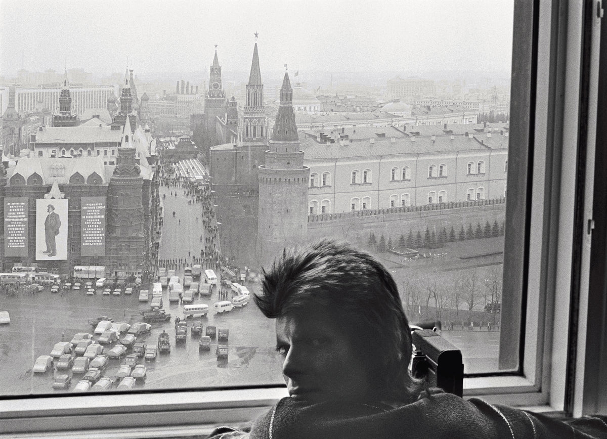 David Bowie Filming the May Day Parade at Red Square, 1973