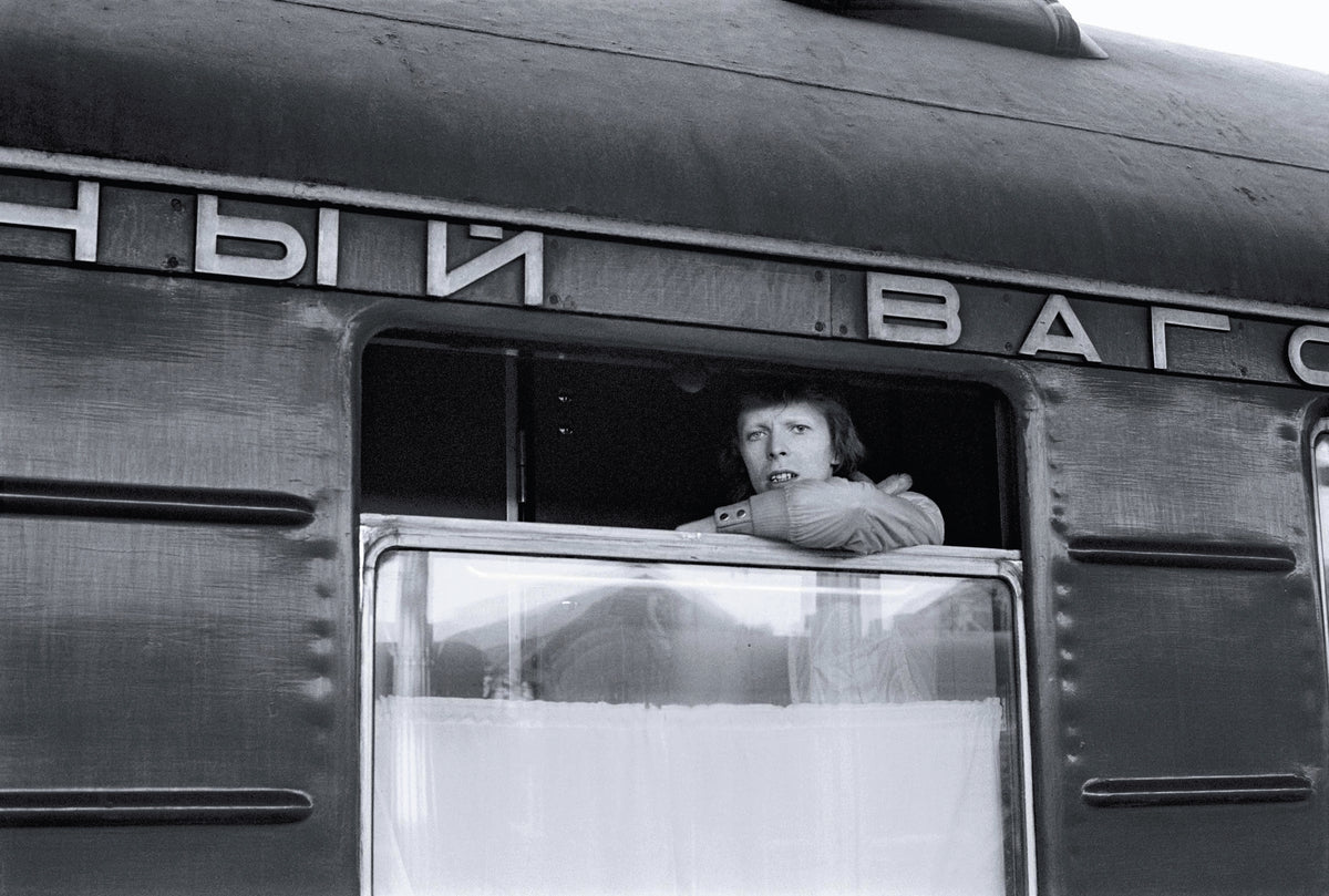 David Bowie Looking Out from the Trans-Siberian Express, 1973